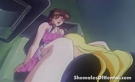 Ravishing hentai shemale getting big cock sucked by a horny tranny