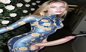 Long cock blonde cums