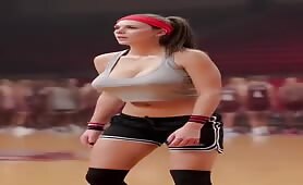 Basketball playing TS March Madness